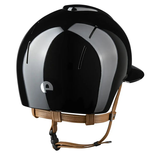 KEP Smart NOVA Polish Black Riding Helmet - Polo Visor - Size M