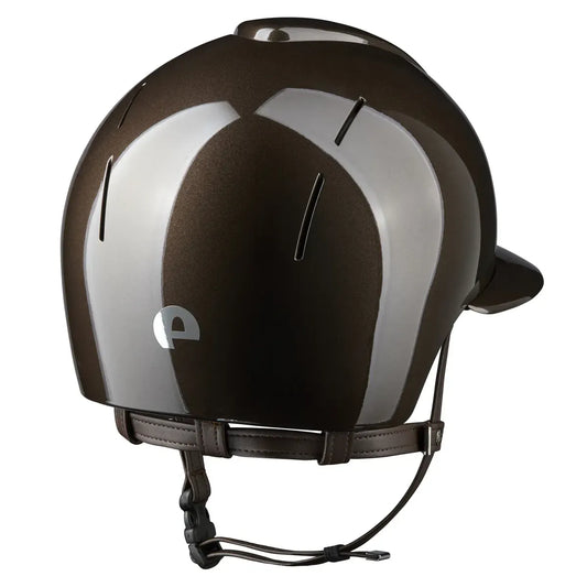 KEP Smart NOVA Polish Brown Riding Helmet - Size M - Polo Visor