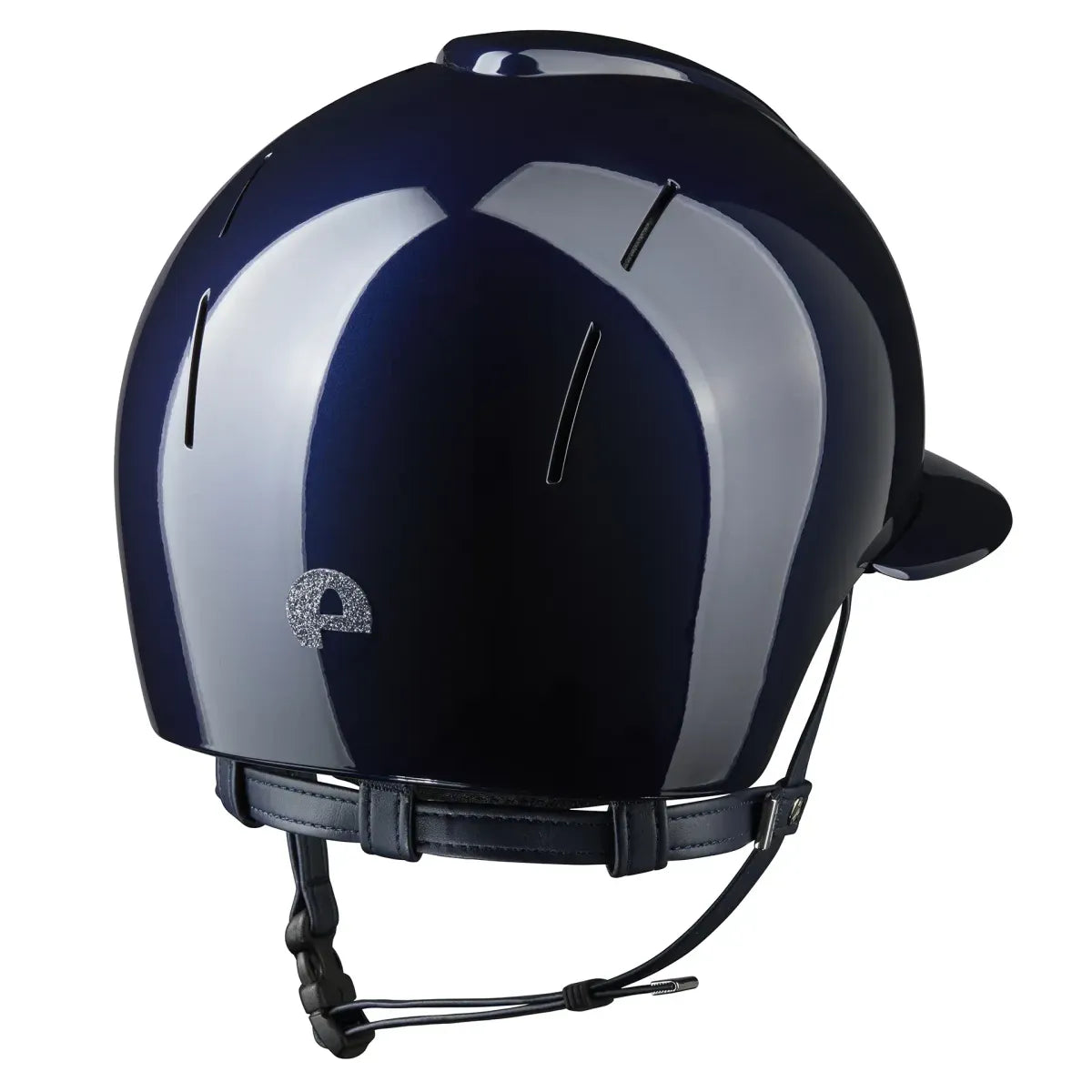KEP Smart NOVA Polish Blue Polo Visor - Star Silver - Size M - Riding Helmet
