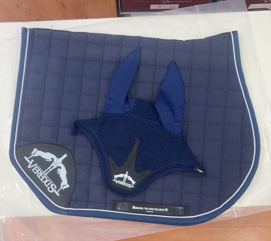 (Set) Veredus SET Saddlecloth Microfiber Jumping S1 - Blue