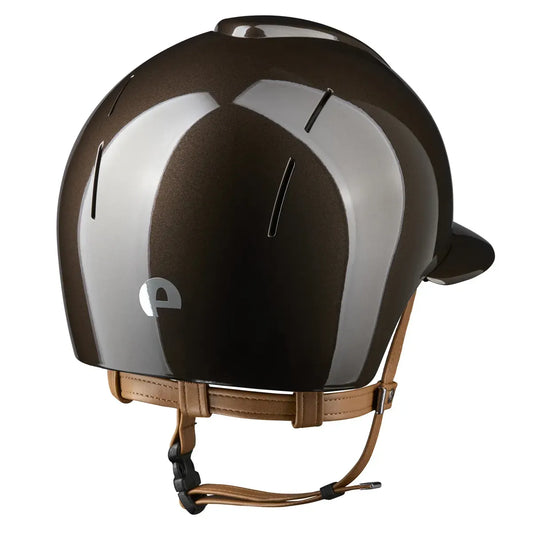 KEP Smart NOVA Riding Helmet - Polo Visor - Beige Chinstrap