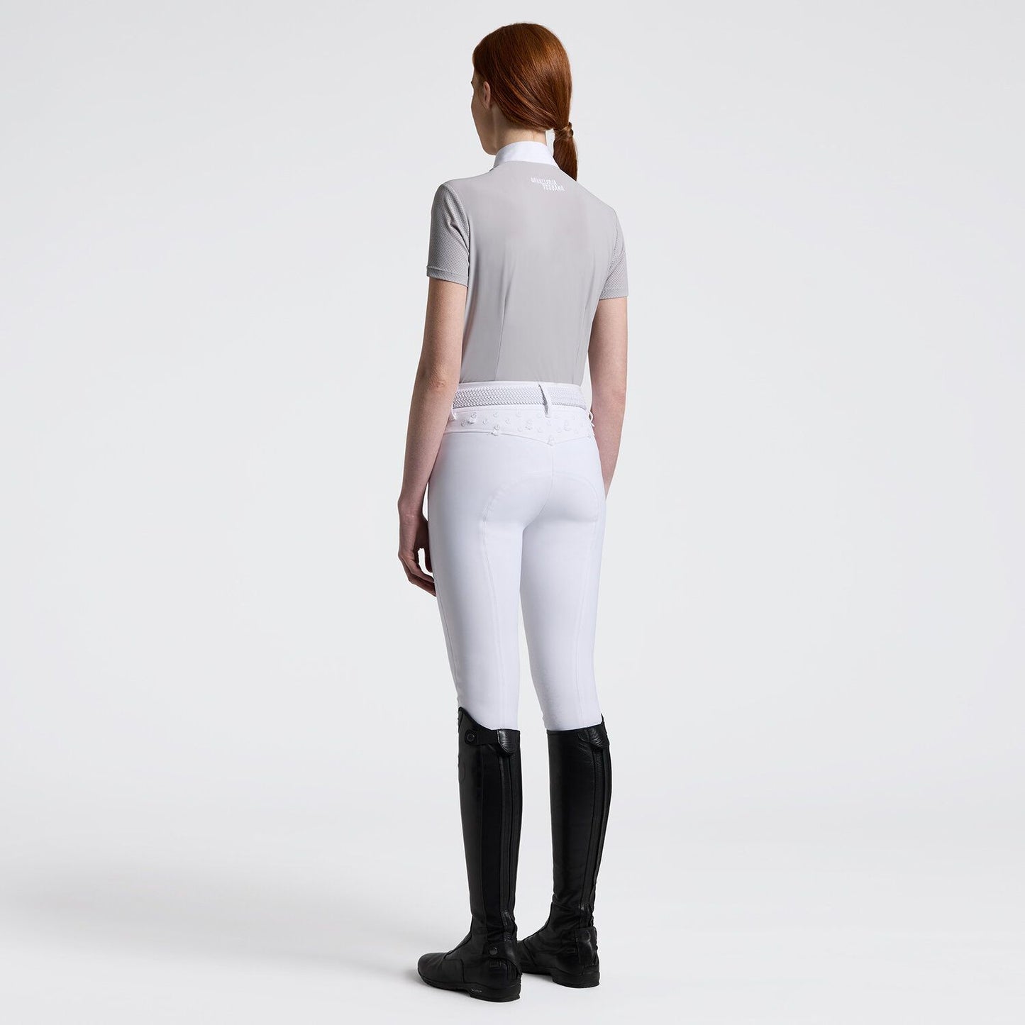 Cavalleria Toscana CT Perforated Jersey S/S Button Competition Polo