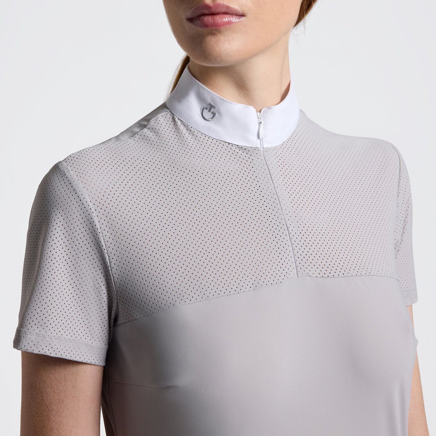 Cavalleria Toscana Women's Competition Shirt in Technical Jersey with Zip