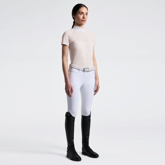 Cavalleria Toscana CT Short Sleeve Perforated Jersey inserts Riding Shirt