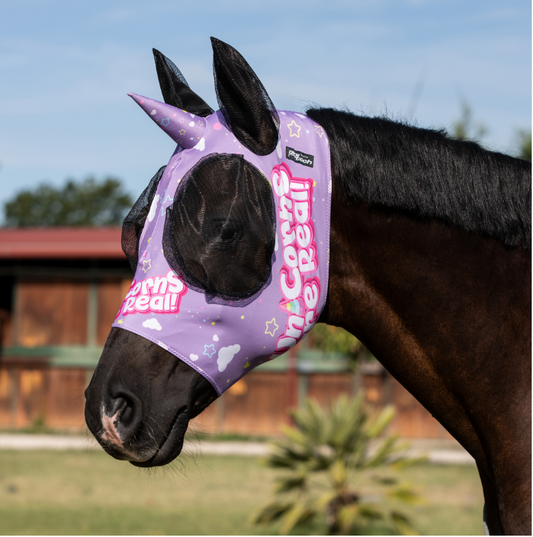 UNICORN ANTI-FLY MASK WITH EAR COVER NET