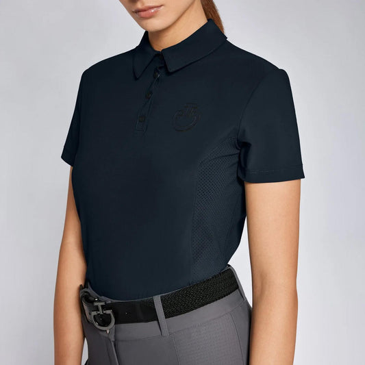 Cavalleria Toscana CT Jersey w Perforated Inserts S/S Training Polo