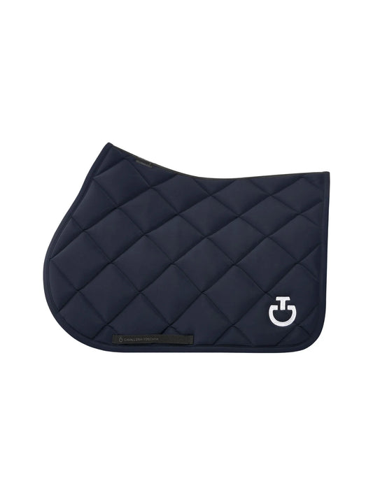 (Set) Cavalleria Toscana Diamond Quilted Jersey Jumping Saddle Pad Set