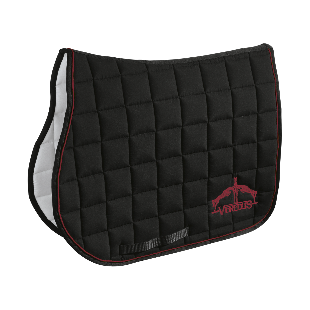 (Set) Veredus Saddlecloth Microfiber Jumping - Black Red