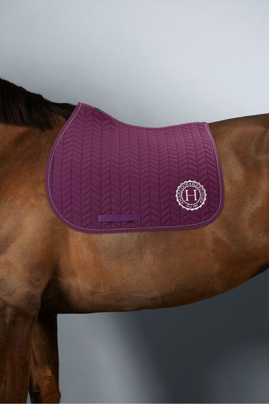 (Set) Harcour Alaska Saddle Pad + ASKA Horse Bonnet