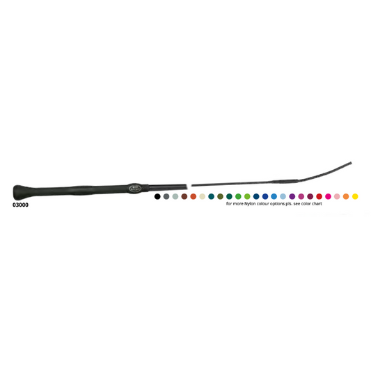 Fleck Dressage Whip, Nylon Shaft, EVO Grip