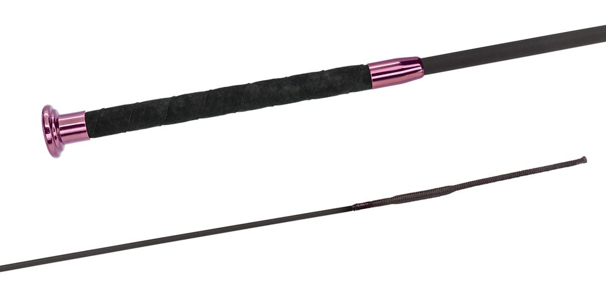 Fleck Dressage Whip, SilkTouch PREMIUM PINK, Ultrasoft Grip