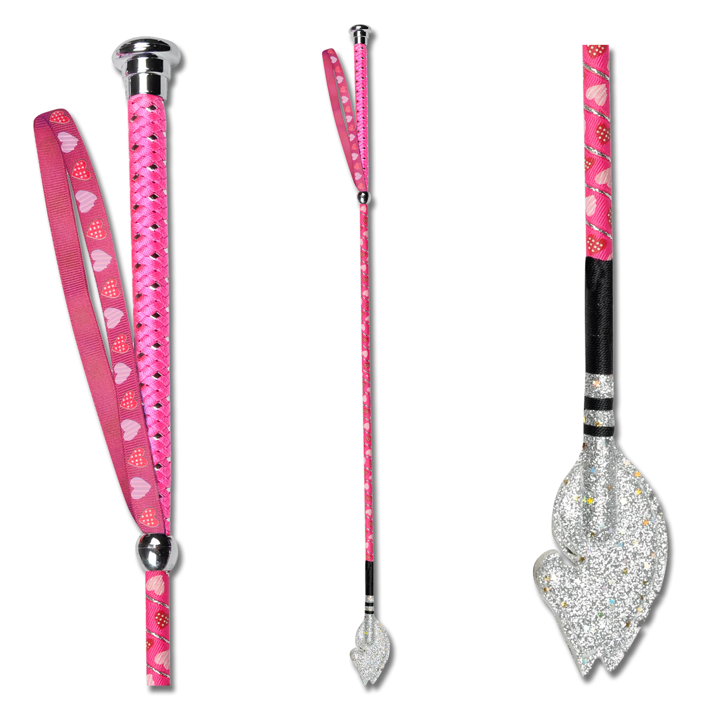 Waldhausen Children's Riding Crop with Hearts and Heart-shaped Slapper