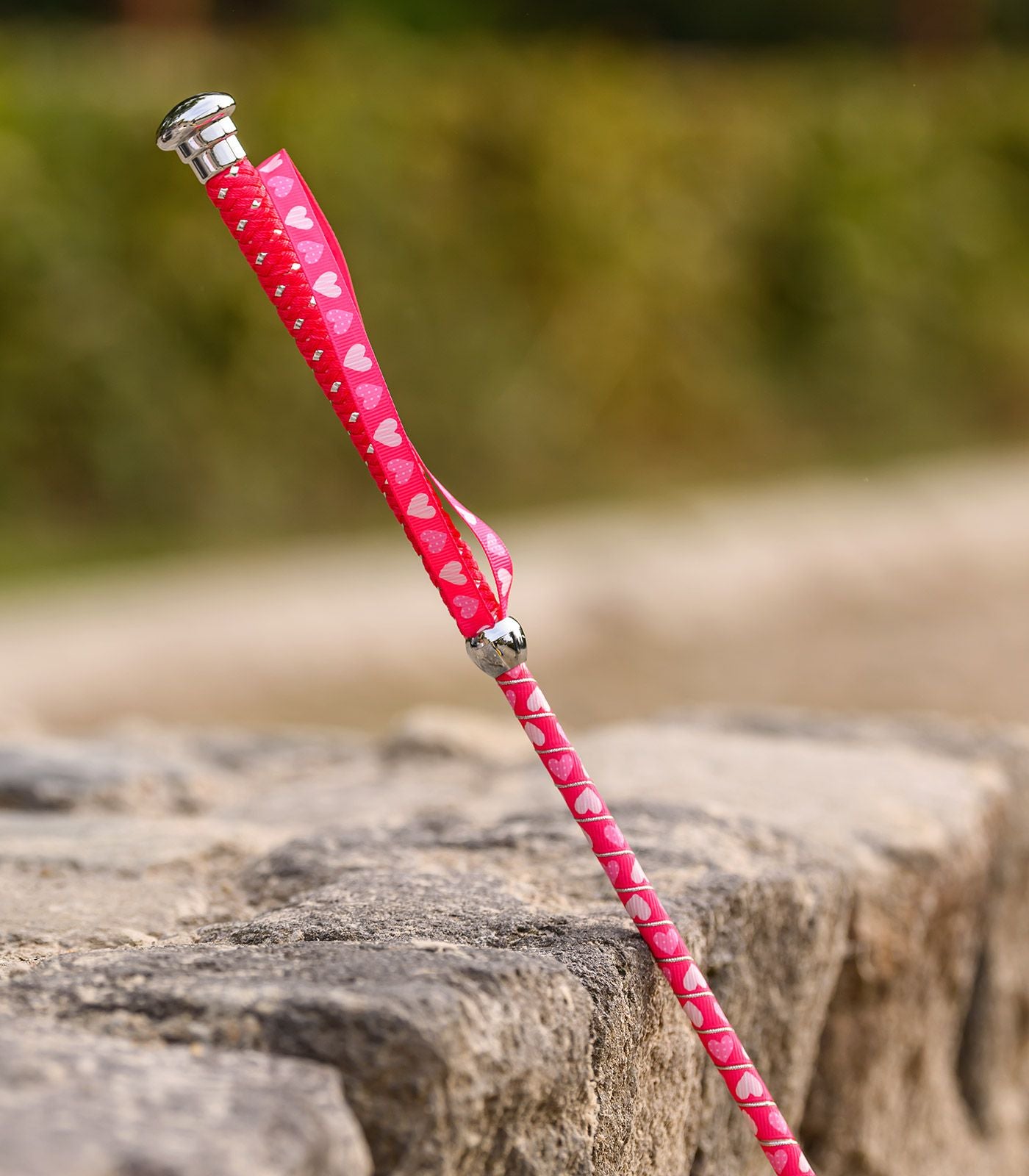 Waldhausen Children's Riding Crop with Hearts and Heart-shaped Slapper