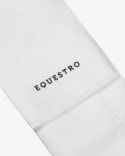 Equestro Dressage Plastron Rhinestone Logo