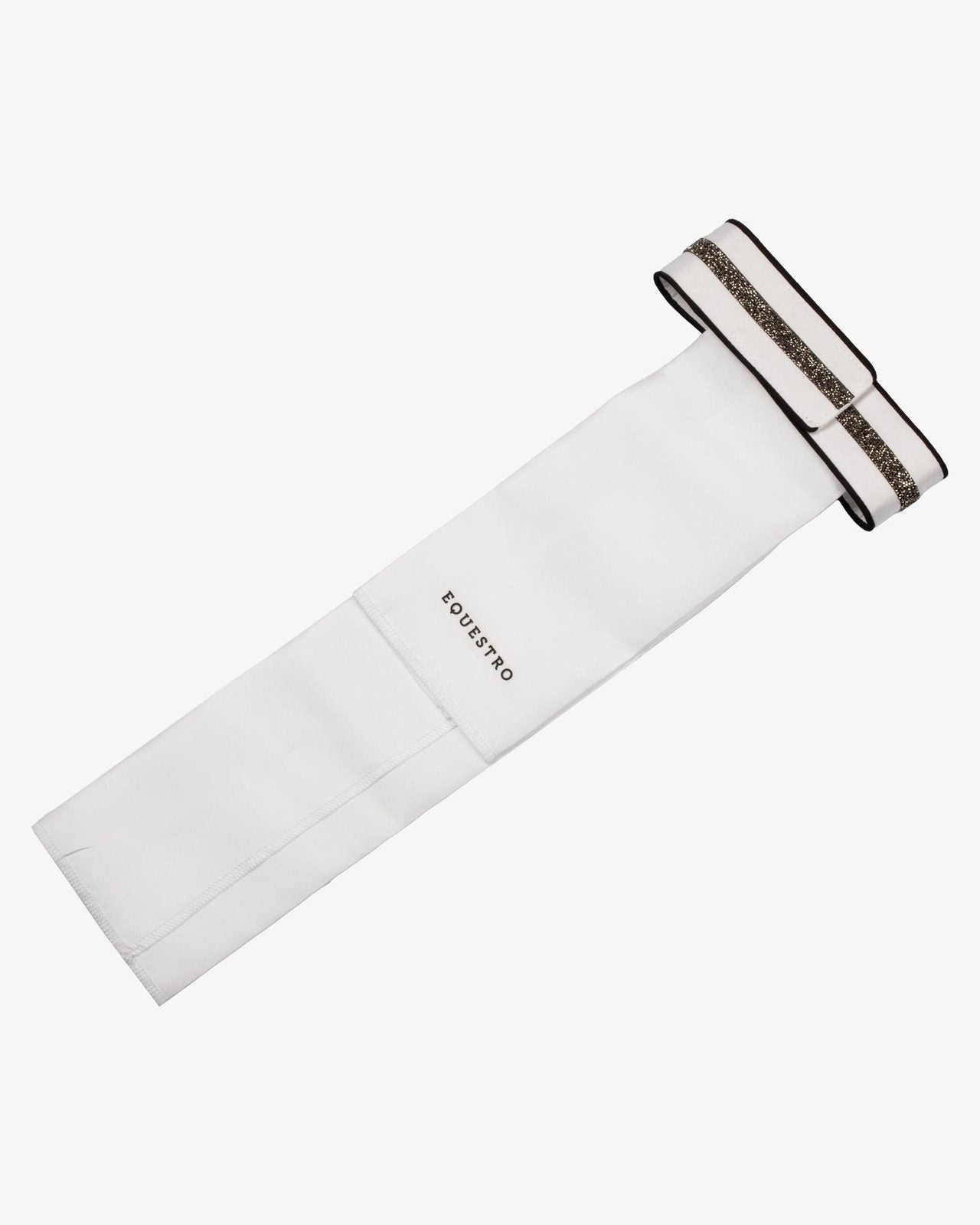 Equestro Impero dressage plastron (White/Black)