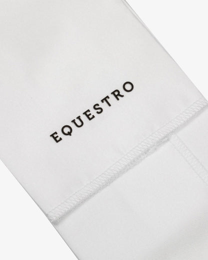 Equestro Impero dressage plastron (White/Black)