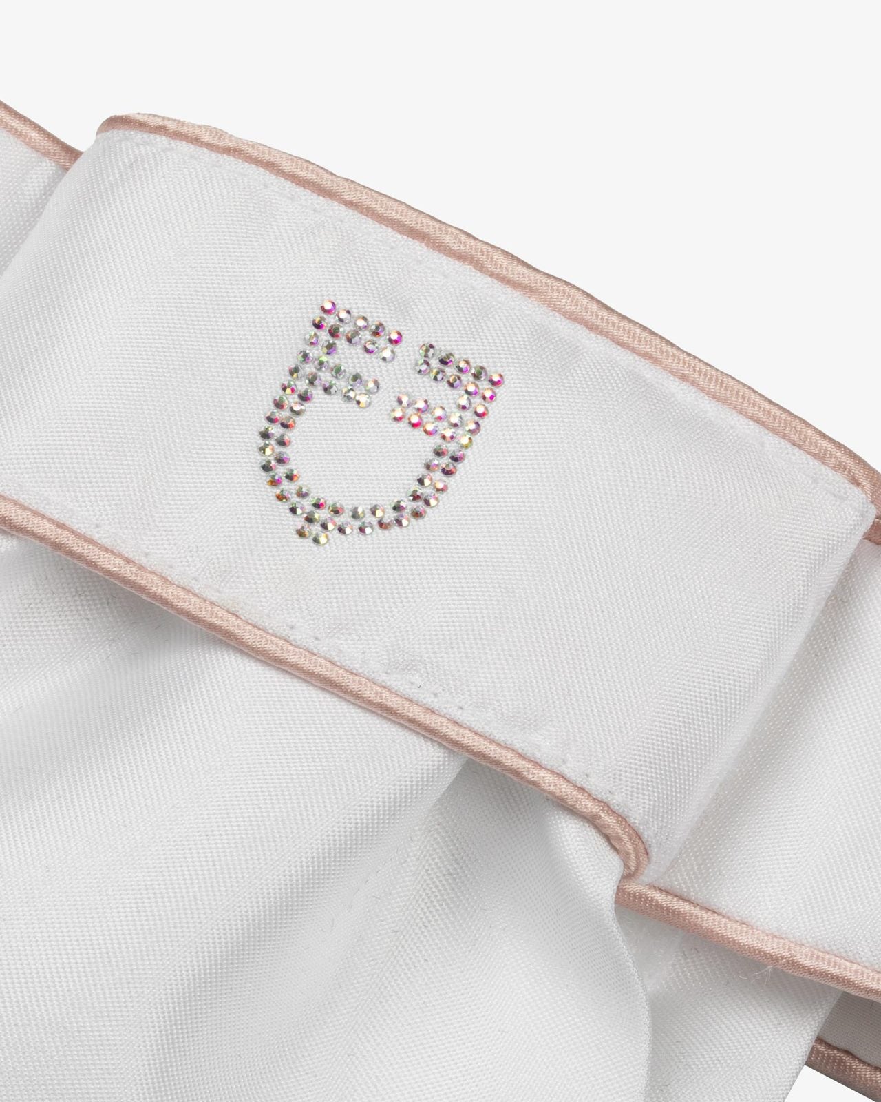 Equestro Dressage Plastron Rhinestone Logo