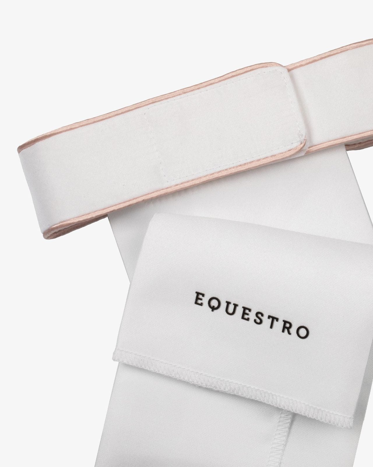 Equestro Dressage Plastron Rhinestone Logo