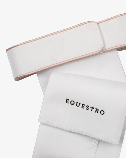 Equestro Dressage Plastron Rhinestone Logo