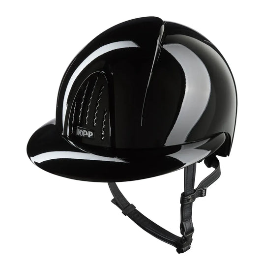 KEP Smart NOVA Polish Black Riding Helmet - Size M - Polo Visor