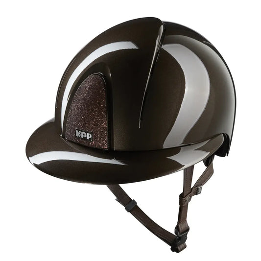 KEP Smart NOVA Polish Brown Polo Visor - Star Brown - Riding Helmet - Size M