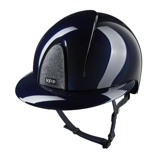 KEP Smart NOVA Polish Blue Polo Visor - Star Silver - Size M - Riding Helmet
