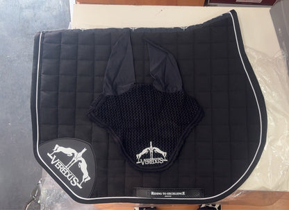 (Set) Veredus Saddlecloth Microfiber Jumping S1 - Black
