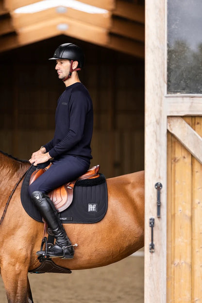 (Set) Horse Pilot Competition Riding Saddle Pad and Earnet