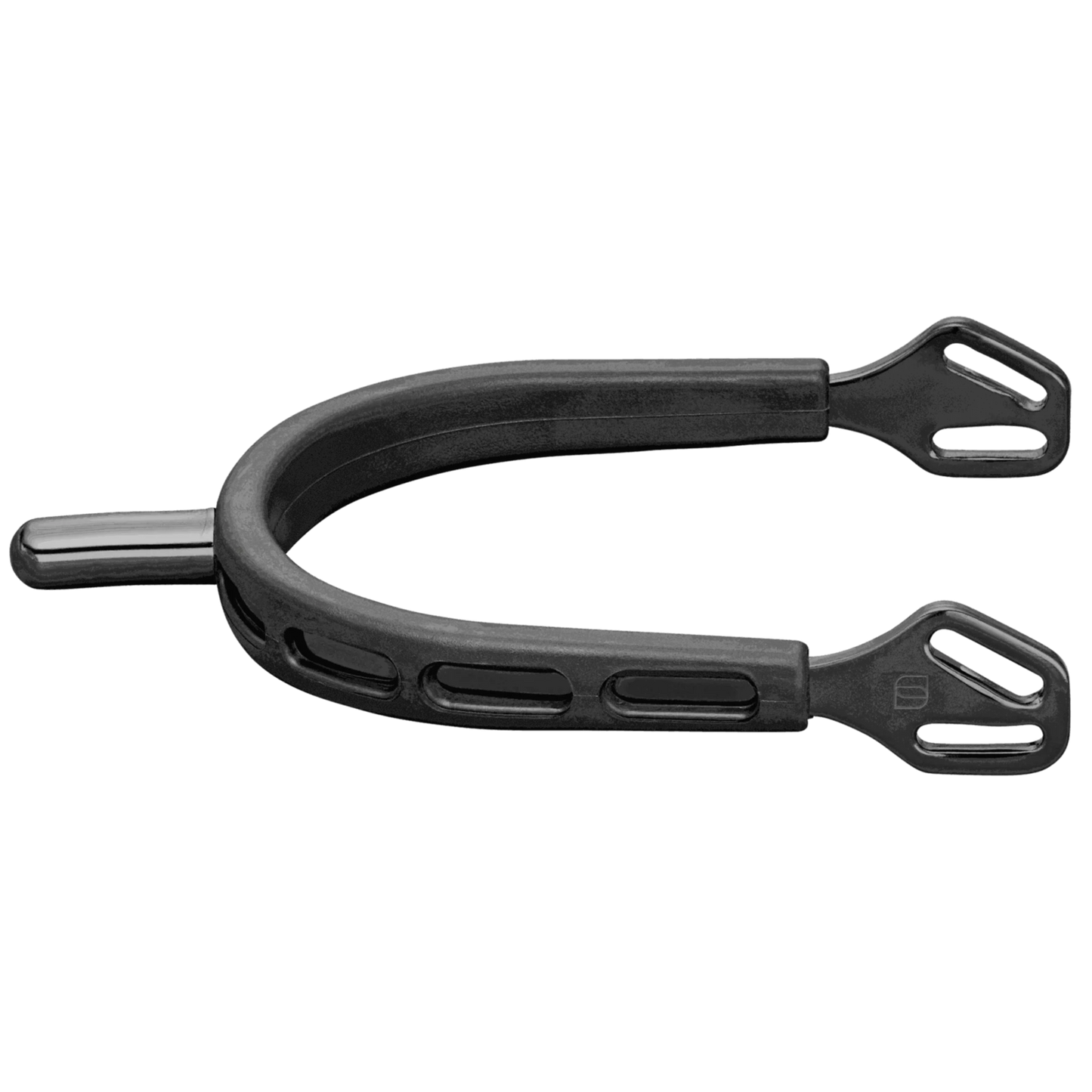 Sprenger Ultra fit EXTRA GRIP spurs “Black Series” - stainless steel, anthracite, 25 mm rounded