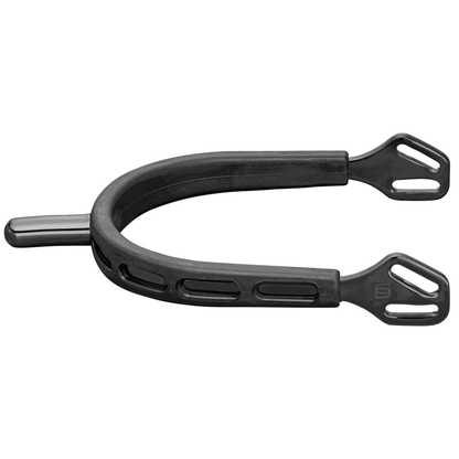Sprenger Ultra fit EXTRA GRIP spurs “Black Series” - stainless steel, anthracite, 25 mm rounded