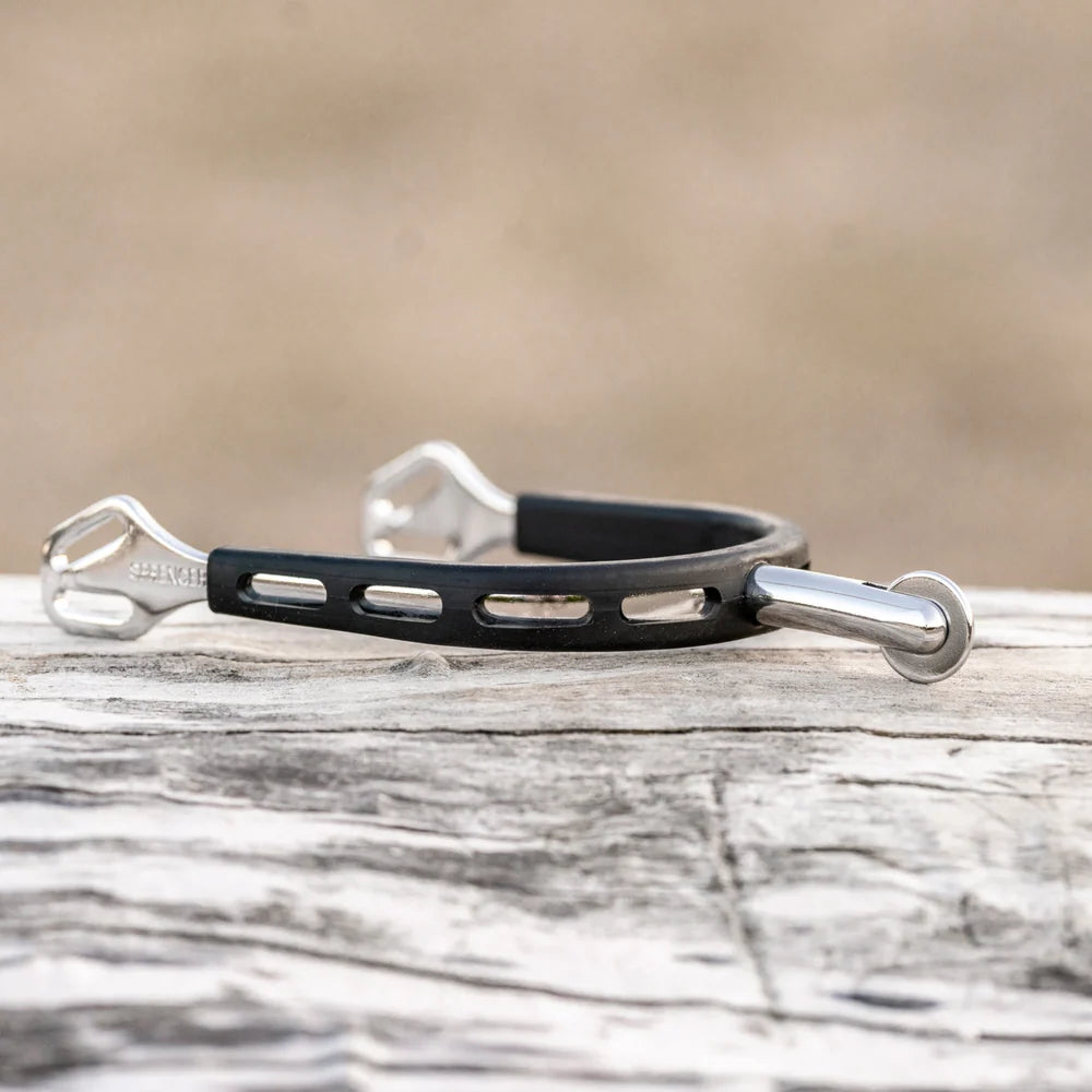 Sprenger ULTRA fit EXTRA GRIP spurs with Balkenhol fastening - Stainless steel, 40 mm rounded