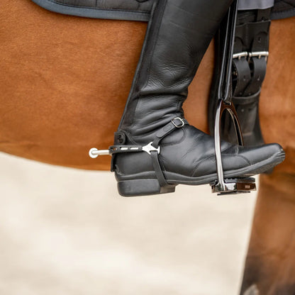 Sprenger ULTRA fit EXTRA GRIP spurs with Balkenhol fastening - Stainless steel, 40 mm rounded