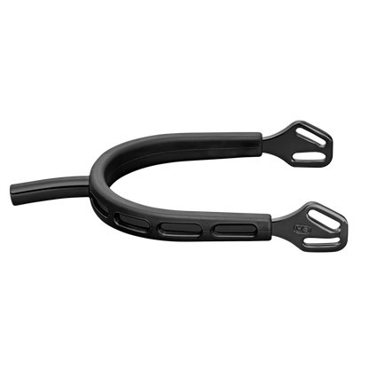 Sprenger ULTRA fit EXTRA GRIP spurs "Black Series" with Balkenhol fastening - Stainless steel anthracite, 35 mm flat