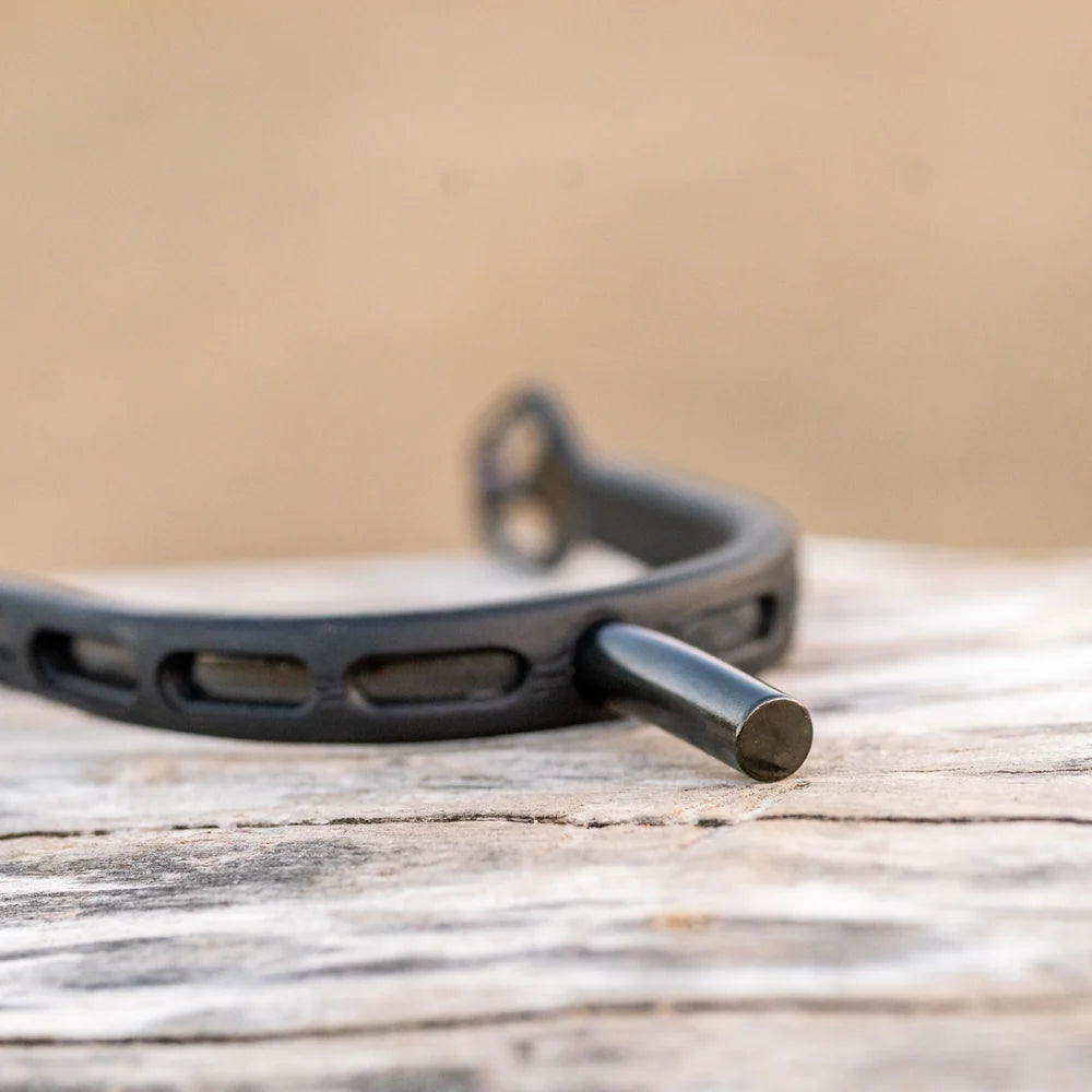 Sprenger ULTRA fit EXTRA GRIP spurs "Black Series" with Balkenhol fastening - Stainless steel anthracite, 35 mm flat