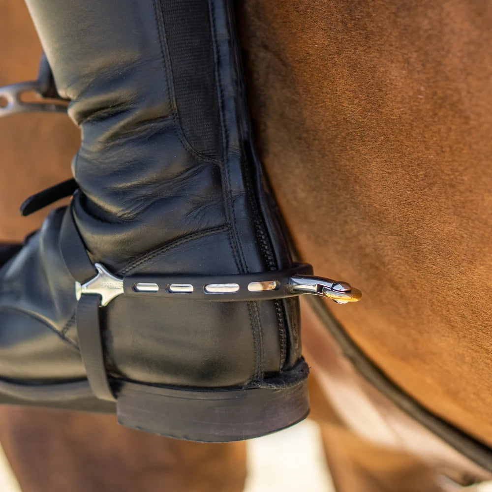 Sprenger ULTRA fit EXTRA GRIP spurs with Balkenhol fastening - Stainless steel, 35 mm rounded