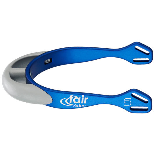 HS Spurs Fairrider, Rounded Silver Blue 20MM