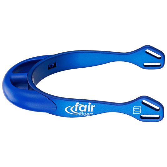 HS Spurs Fairrider,Rounded Neck Blue 20MM