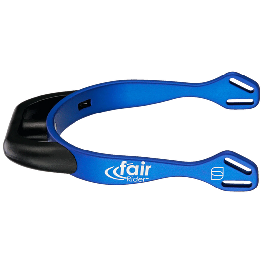 HS Spurs Fairrider,Flat Neck black Blue 25MM