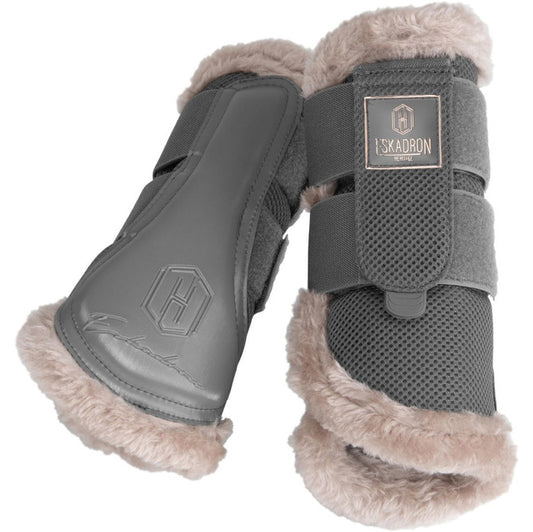 Eskadron Tendon Boots Glitter Mesh Faux Fur