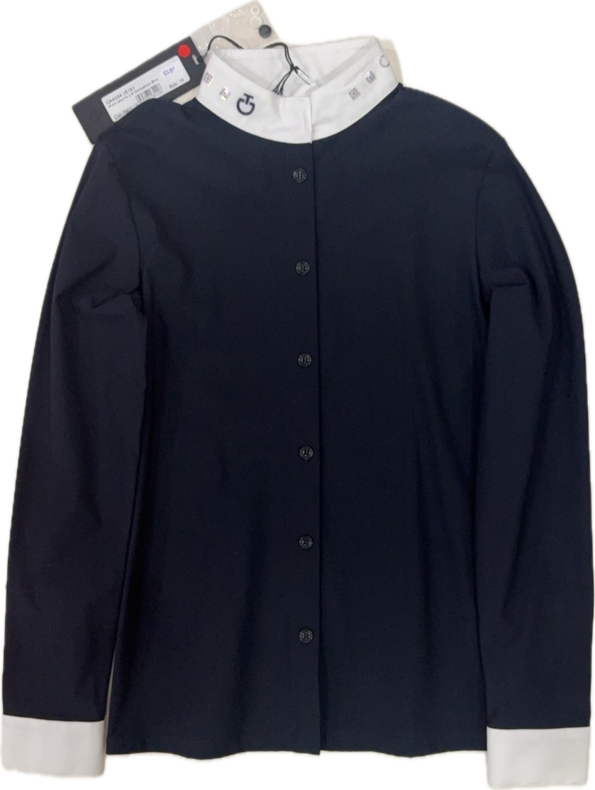 Cavalleria Toscana Micro sequins L/S Competition Shirt