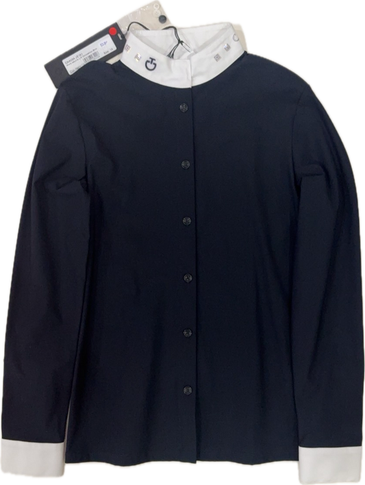 Cavalleria Toscana Micro sequins L/S Competition Shirt