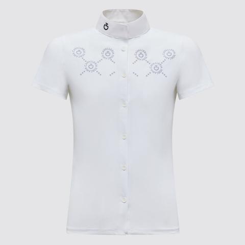 Cavalleria Toscana CT Mini Orbit Print Jersey S/S Competition Shirt