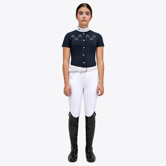 Cavalleria Toscana CT Mini Orbit Print Jersey S/S Competition Shirt