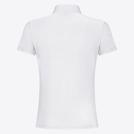 Cavalleria Toscana Girl's Competition Shirt in Technical Jersey with Buttons