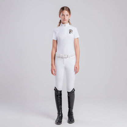 Cavalleria Toscana Girls’ Technical Polo with Horse Patch