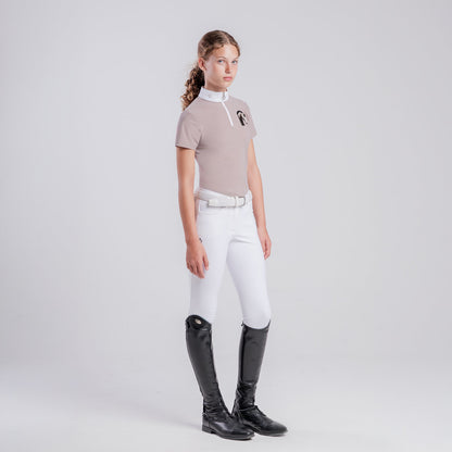 Cavalleria Toscana Girls’ Technical Polo with Horse Patch