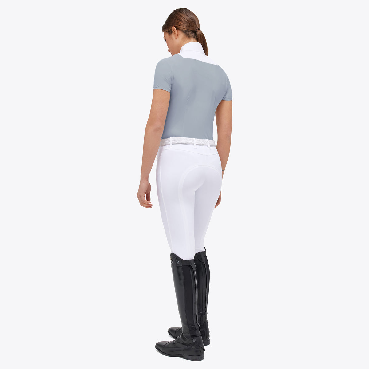 Cavalleria Toscana Women's American Short Sleeve Riding Shirt