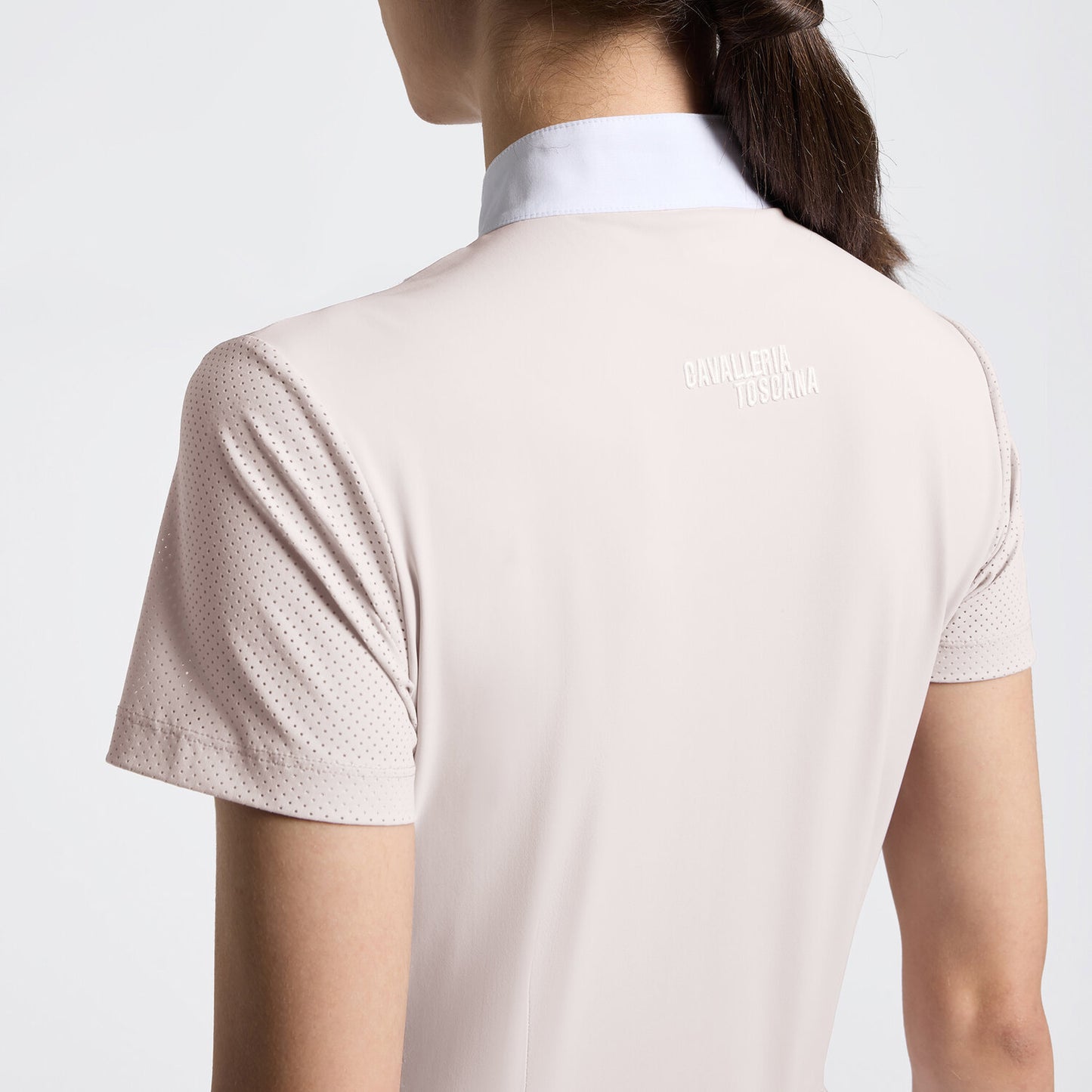 Cavalleria Toscana CT Short Sleeve Perforated Jersey inserts Riding Shirt