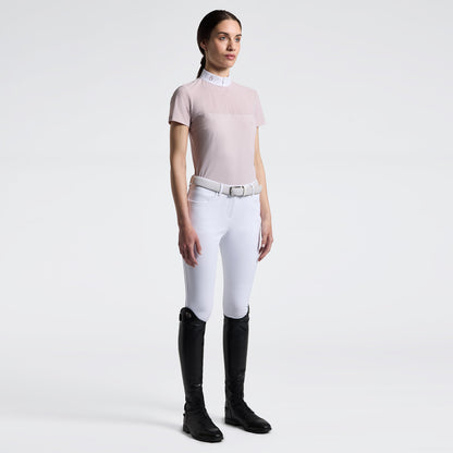 Cavalleria Toscana CT Short Sleeve Perforated Jersey inserts Riding Shirt