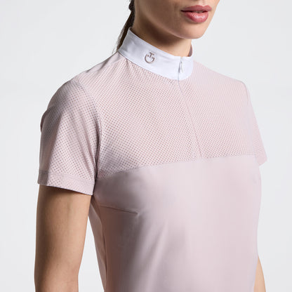 Cavalleria Toscana CT Short Sleeve Perforated Jersey inserts Riding Shirt